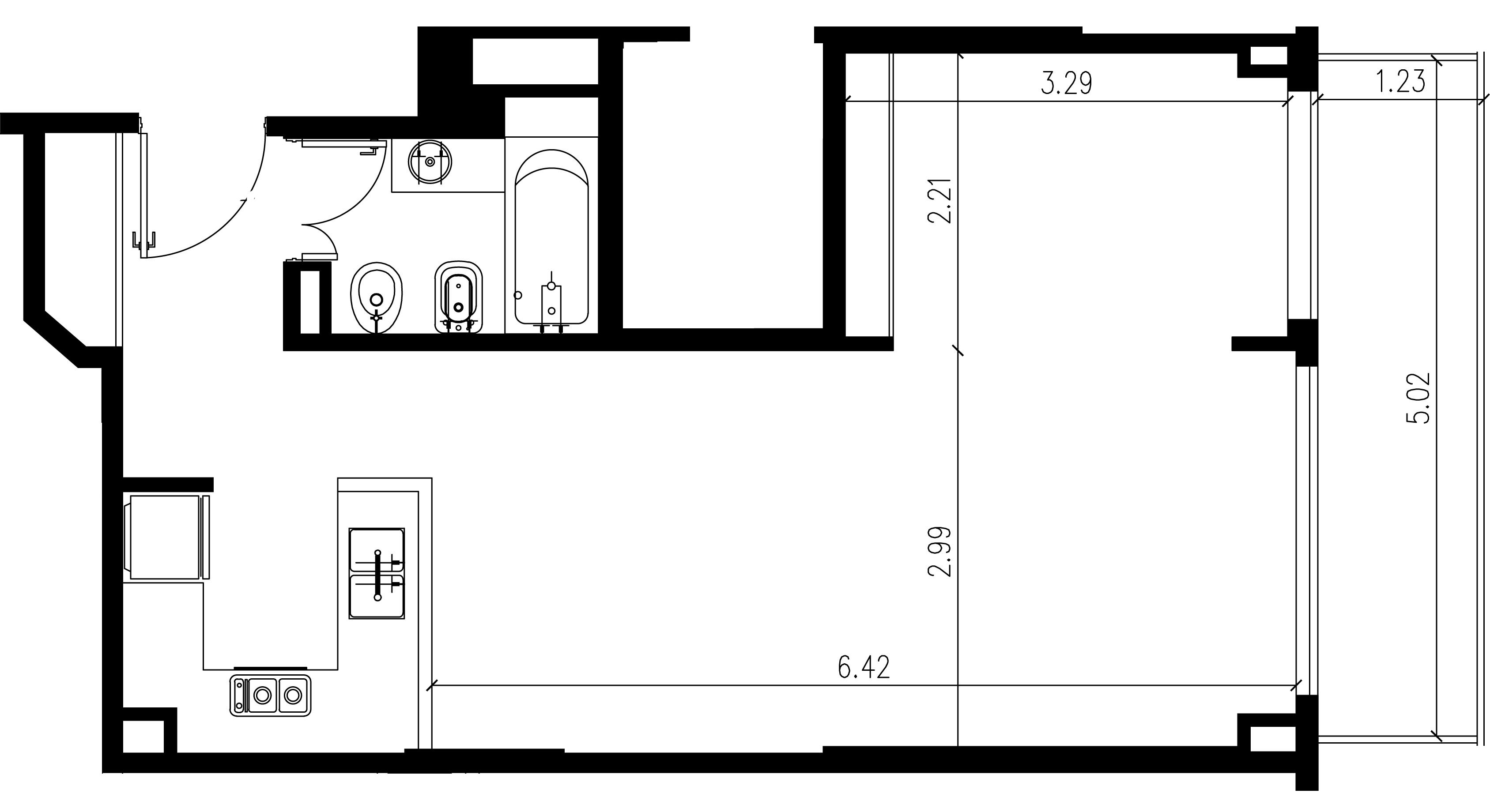 VENTA : :1 AMB DIVISIBLE : : GURRUCHAGA 2100 : : U$S 143.000. — foto 2