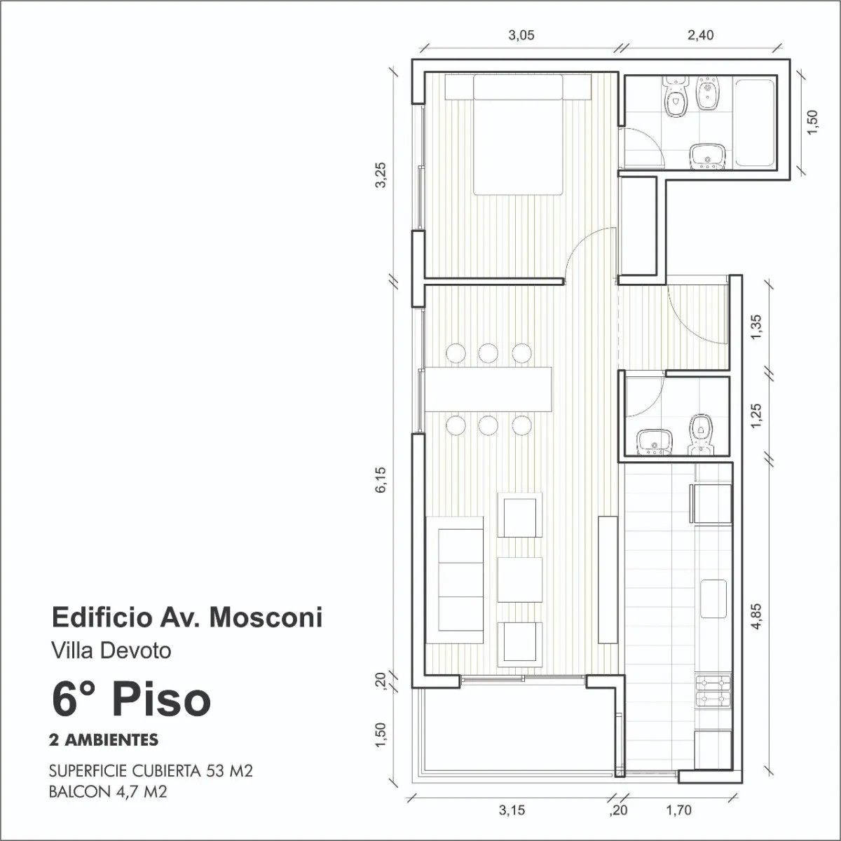 Avenida General Mosconi 3300 - 2 Ambientes - Villa Devoto — foto 10