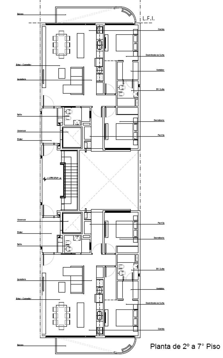 3 ambientes semipisos de 92 y 105 m2 - 4