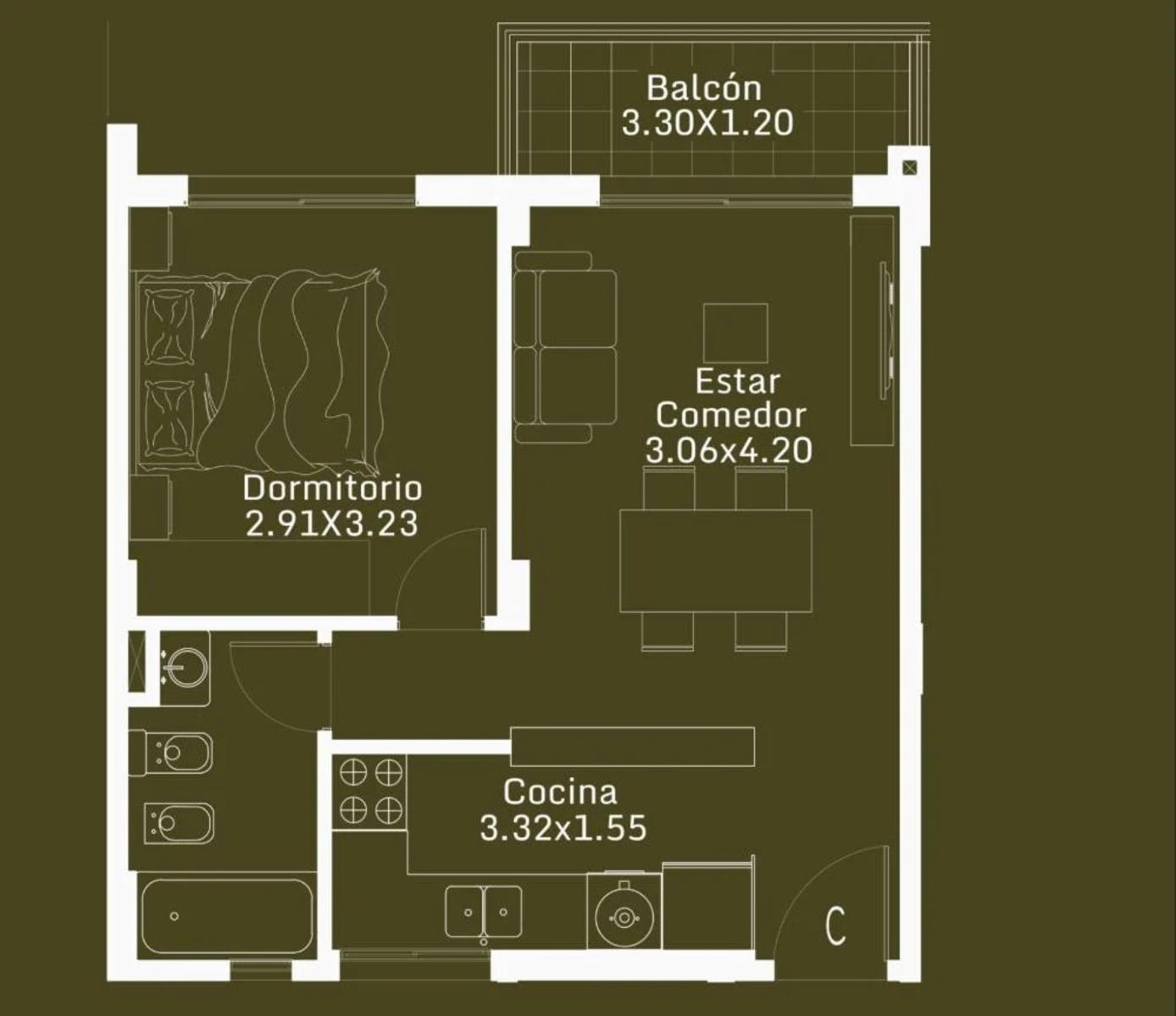 Venta - Bonito departamento 2 ambientes - A estrenar — foto 13