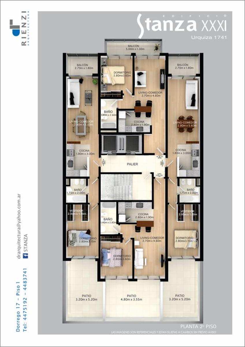 DEPARTAMENTOS 1 DORMITORIO. EN CONSTRUCCIÓN. EDIFICIO STANZA XXXI. — foto 3