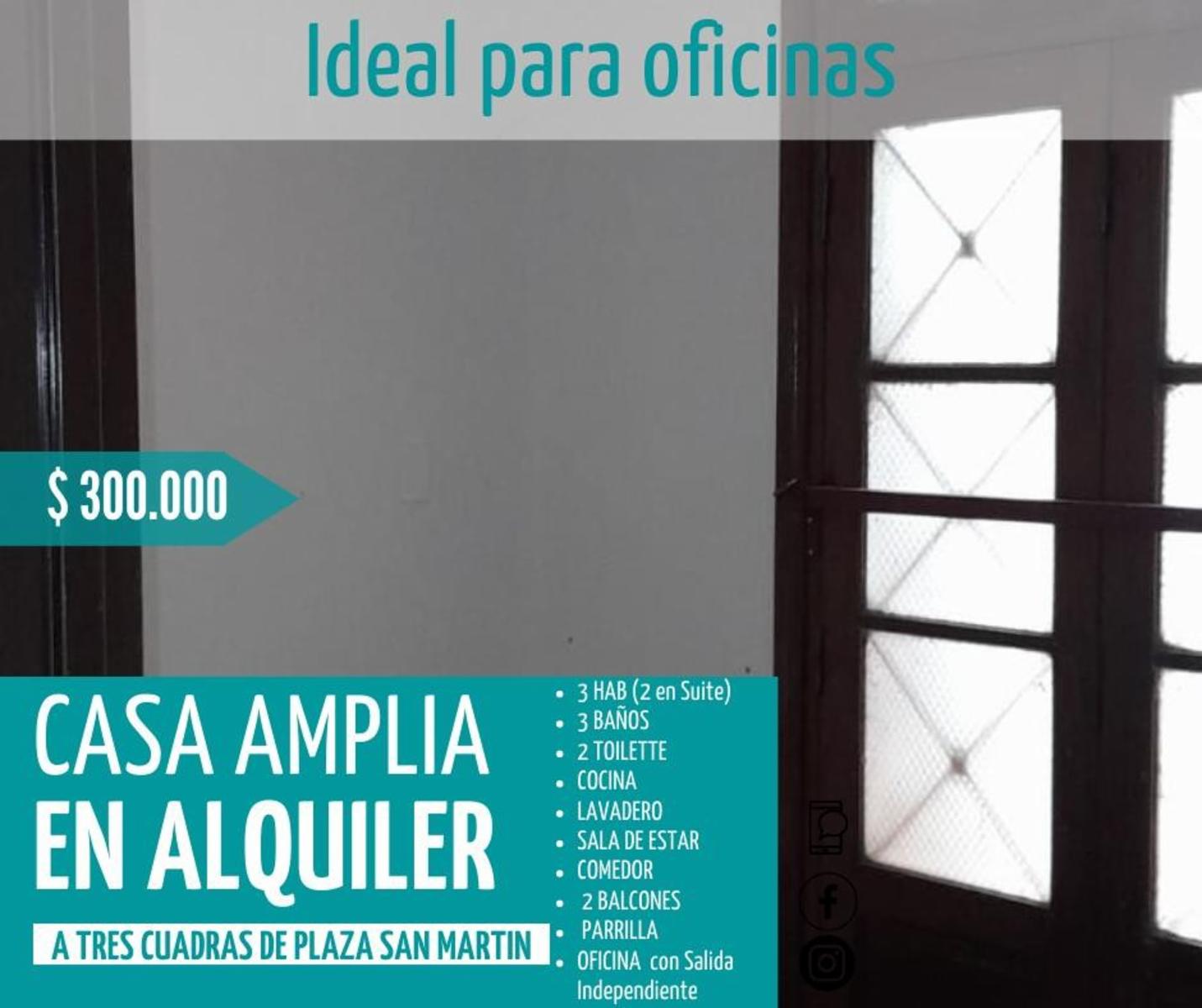 Casa Amplia en Alquiler
