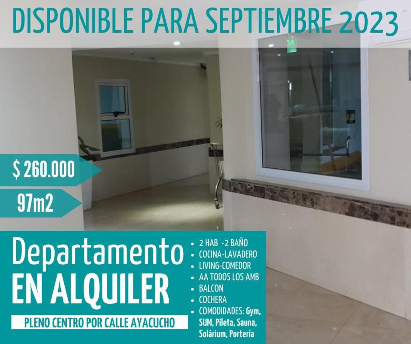 Departamento Céntrico en alquiler