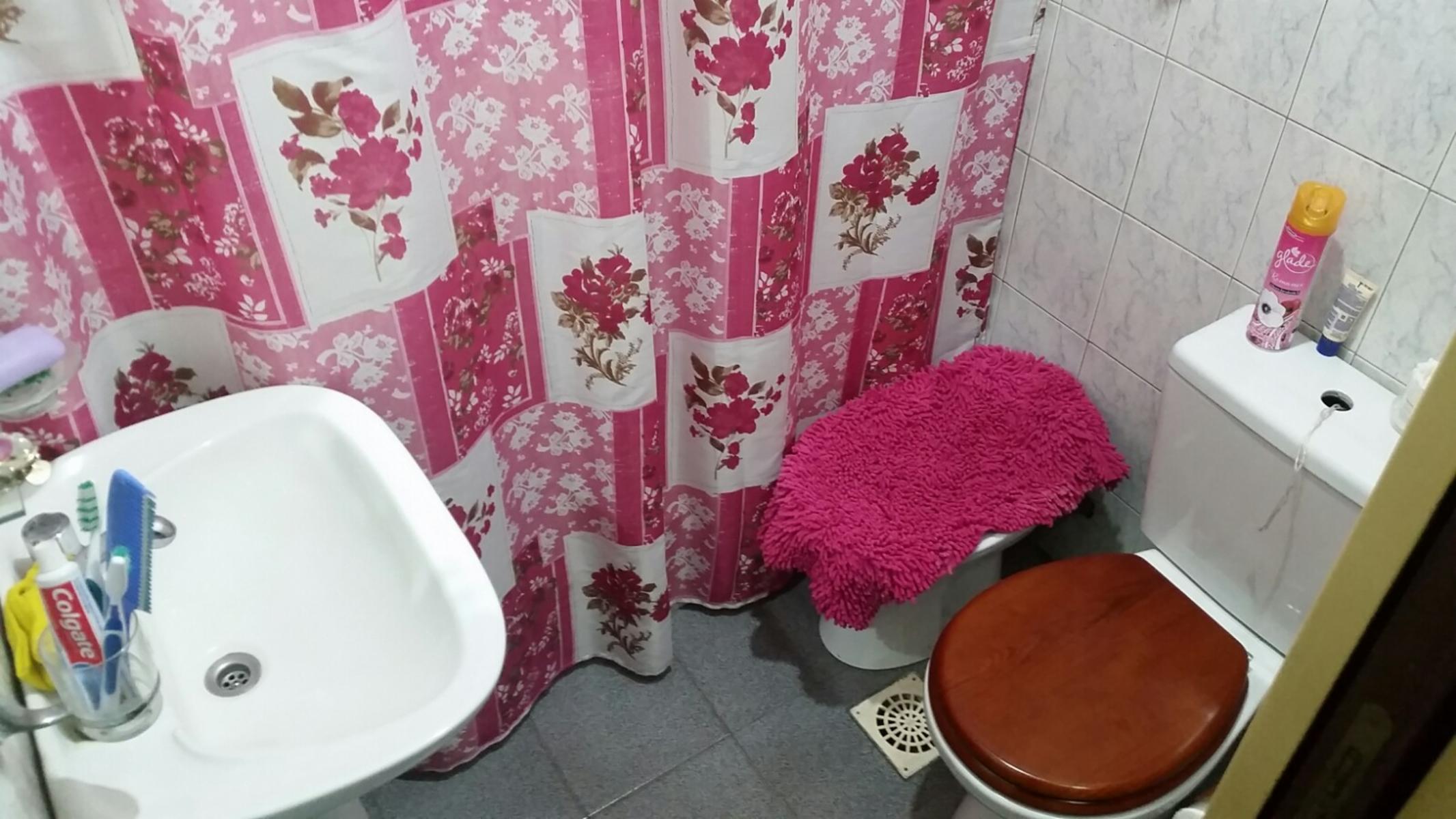 Casa de loza, todo en planta baja, a refaccionar, jardin al frente, living, comedor, cocina con muebles bajos, dos baños, dos dormitorios, patio y fondo libre y dos cuartos de herramientas — foto 2