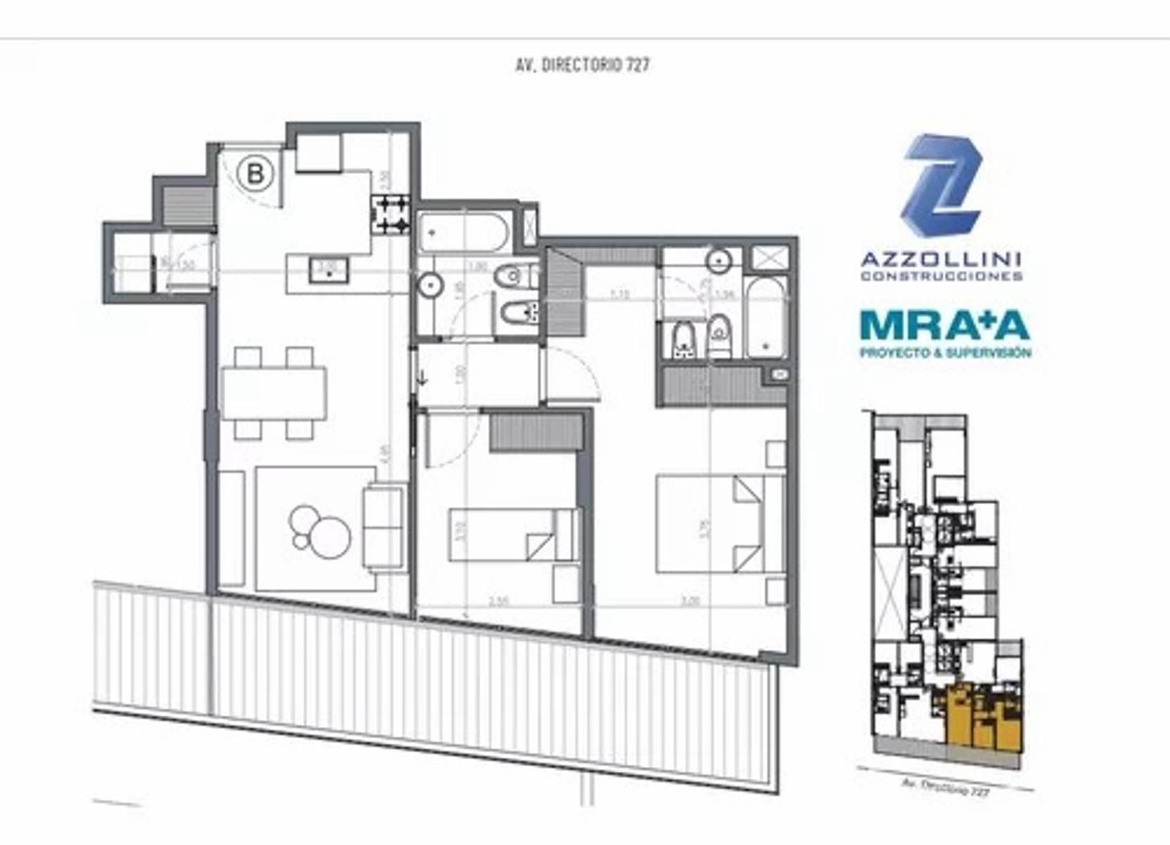 Venta Departamento 3 Ambientes en Caballito Avenida Directorio 700 — foto 2