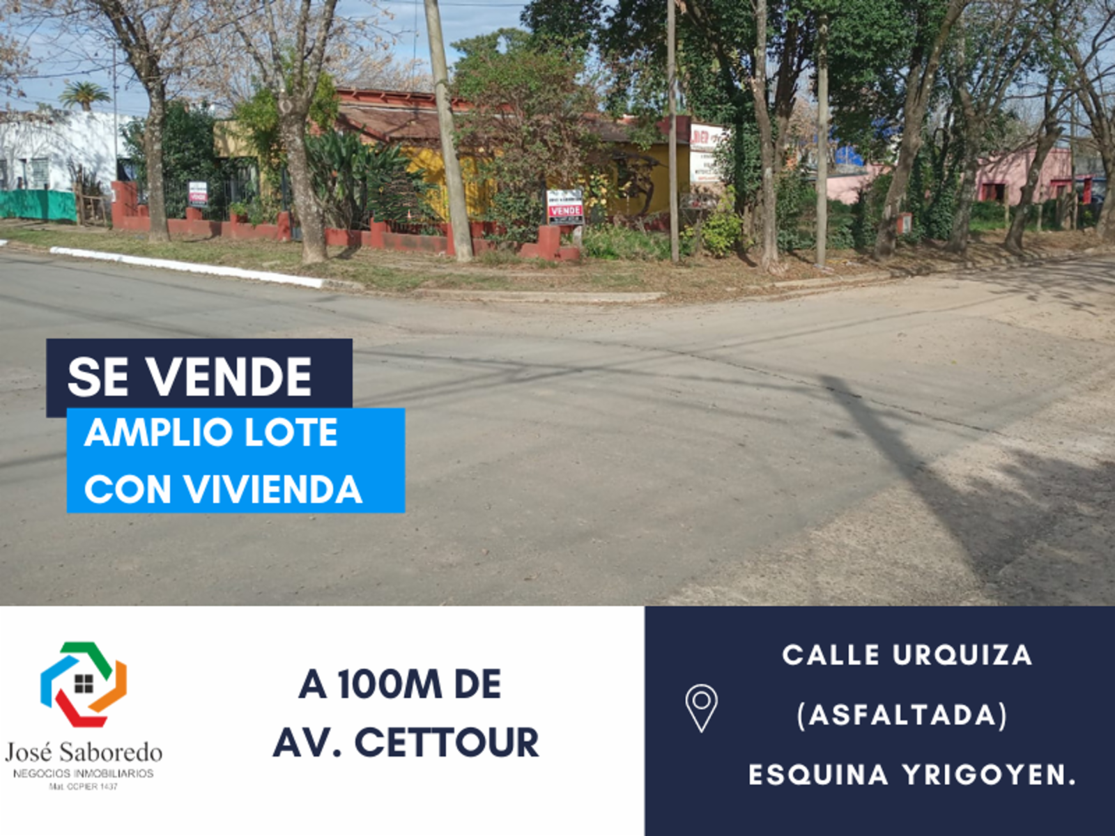LOTE CON CASA A RECICLAR - TODOS LOS SERVICIOS - GAS NATURAL
