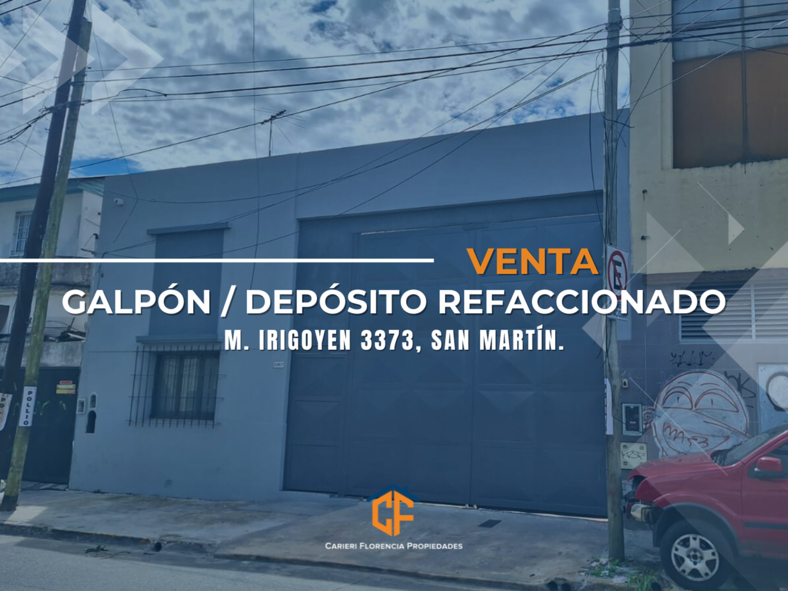 Galpón A Estrenar, en Venta, Irigoyen 3373, zona San Martin