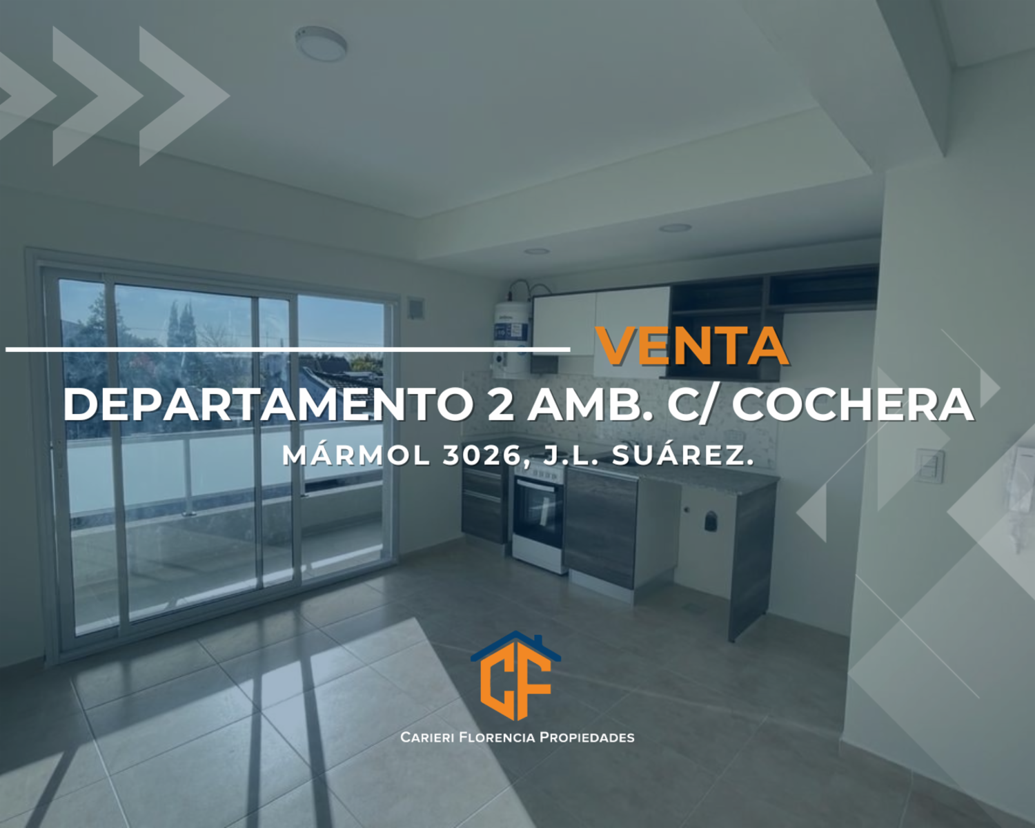 VENTA DE DEPARTAMENTO 2 AMBIENTES CON BALCÓN Y COCHERA EN JOSÉ LEÓN SUÁREZ