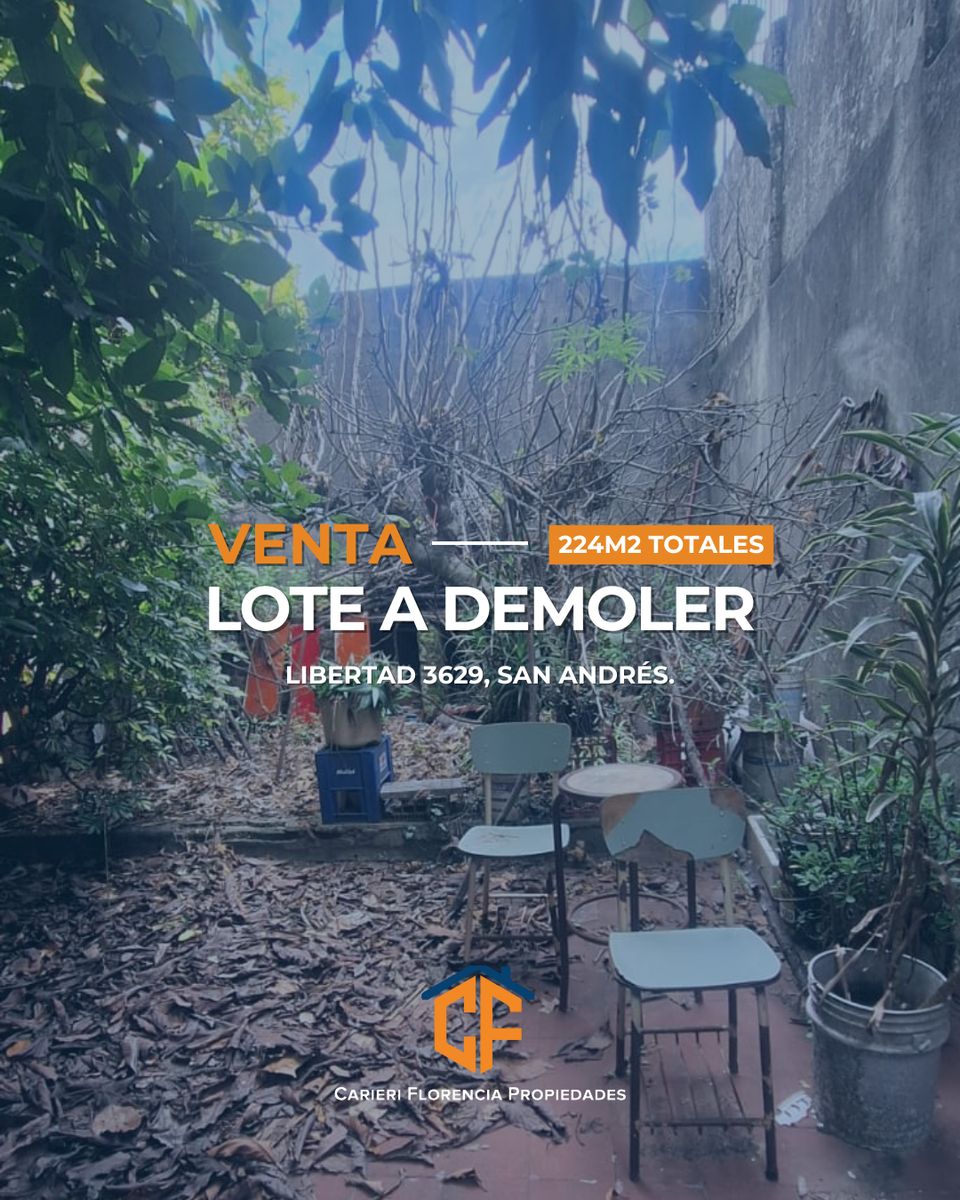 VENTA DE LOTE A DEMOLER EN SAN ANDRES - 1