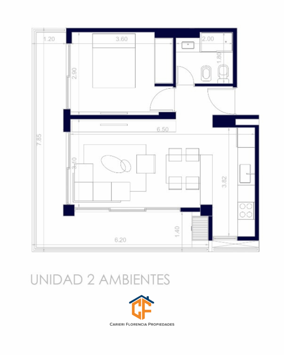 Venta De Departamento 2 Ambientes Con Balcon Super Luminoso EnElCentroDe San Martin — foto 8