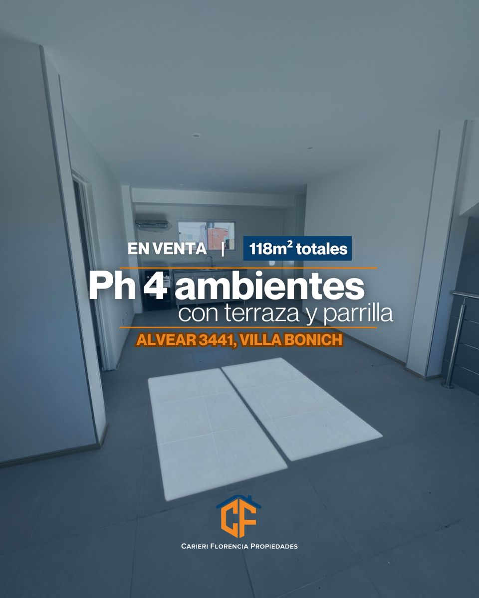 PH 4 AMBIENTES A ESTRENAR EN VENTA. APTO CRÉDITO Y SIN EXPENSAS EN GENERAL SAN MARTIN
