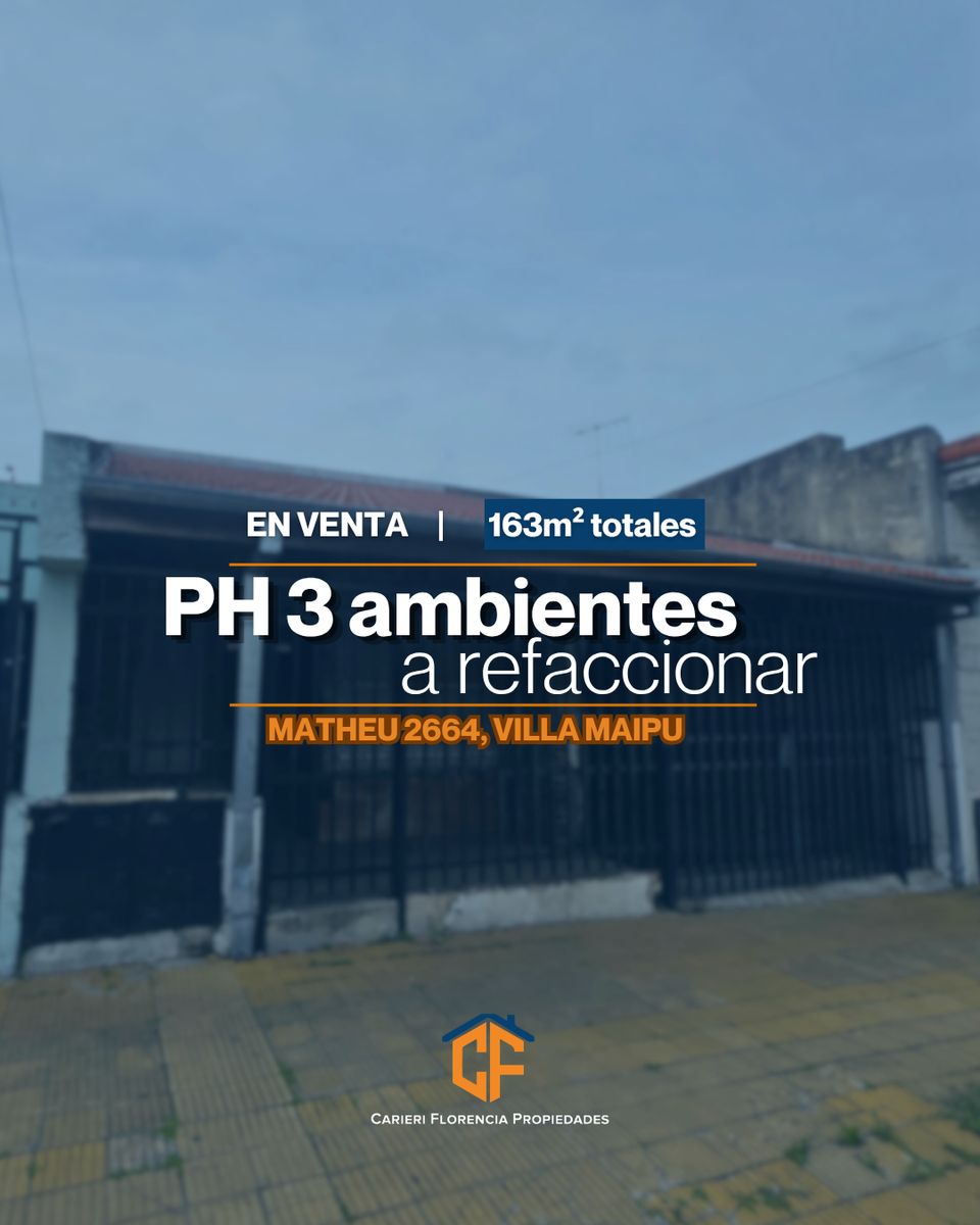 PH EN VENTA A REFACCIONAR EN VILLA MAIPU - 1