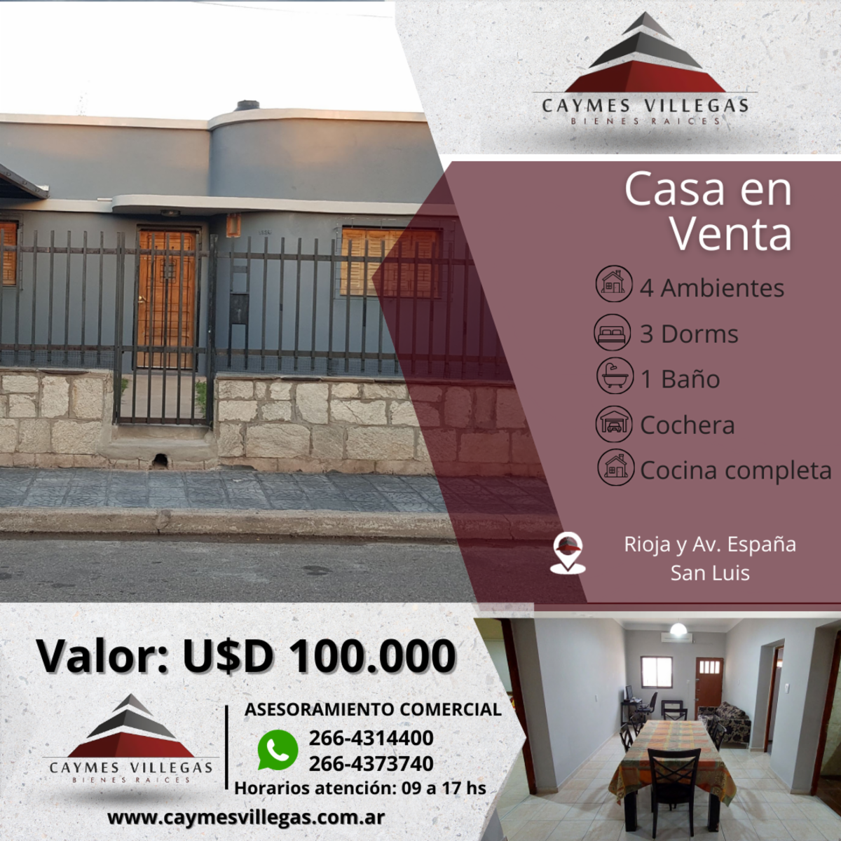 Hermosa casa en venta - zona residencial.