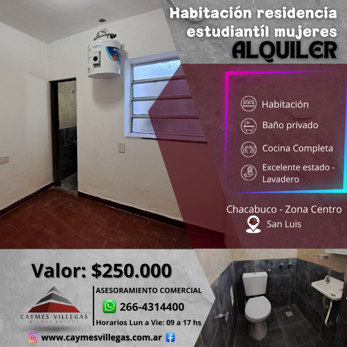 Alquiler de Habitación en Residencia estudiantil para mujeres. - 1