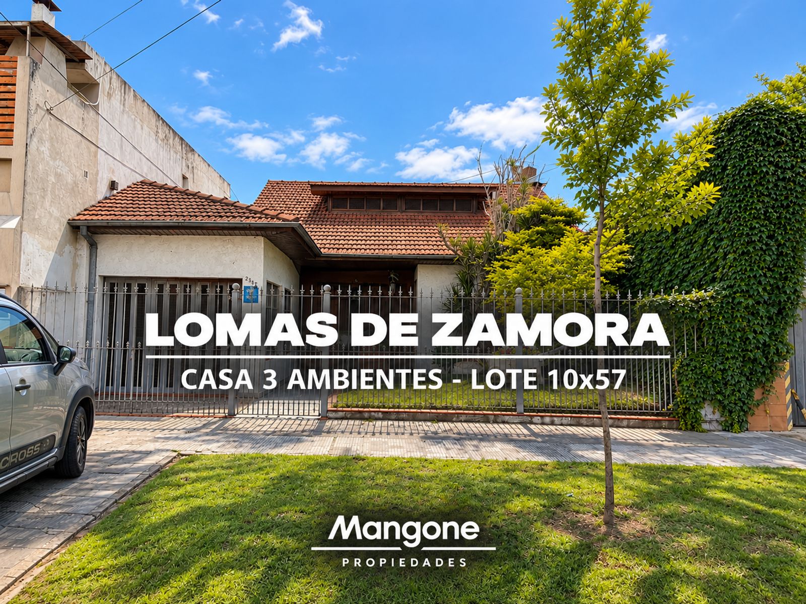 CHALET 3 AMBIENTES CON AMPLIO FONDO. APTO CREDITO.