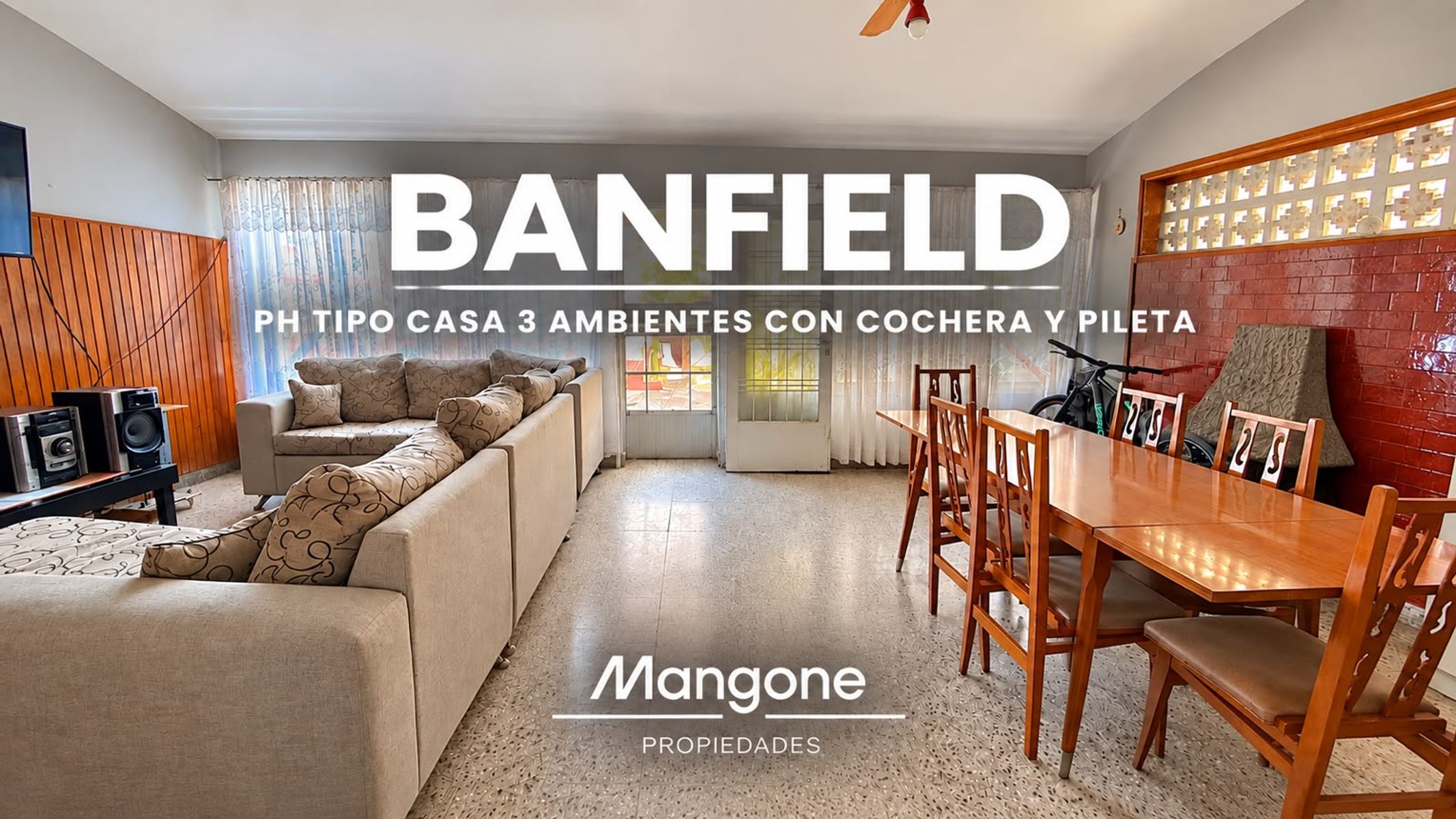 PH TIPO CASA 3 AMBIENTES CON COCHERA Y PILETA - BANFIELD