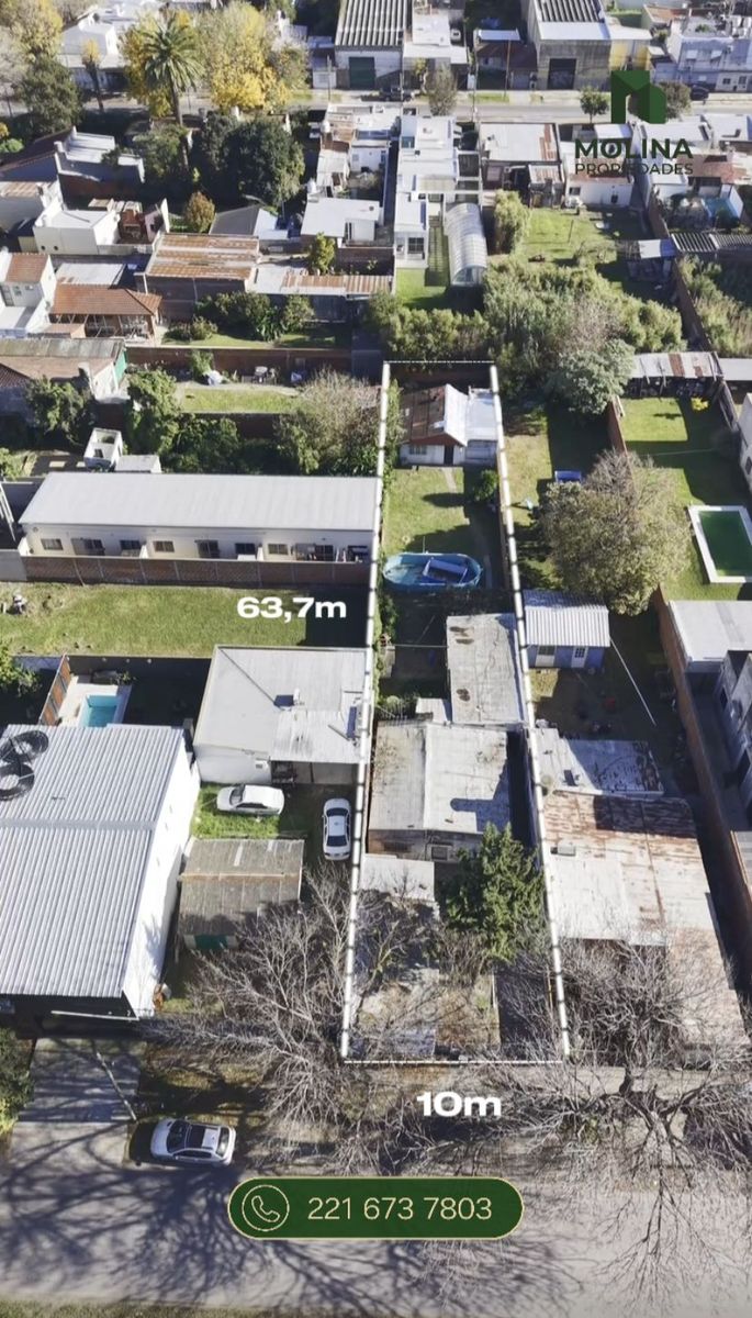 Lote de 637m² con construcción calle 81 entre 13 y 14 - 2