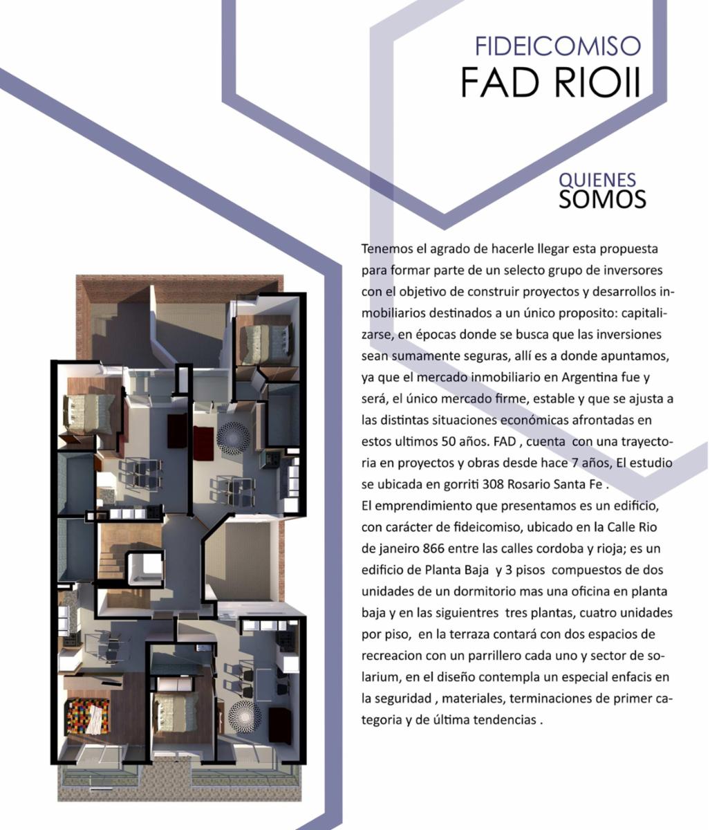 Rosario: Rio de Janeiro 866, Departamentos de 1 dormitorio 39m2,EdificioFAD RIO II, Santa Fe, Argentina — foto 2