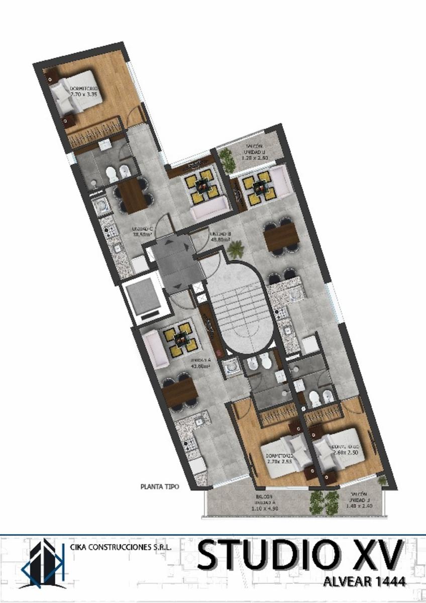 Rosario: Alvear 1444 Studio XV - Cochera en planta baja de 12 m2 3 unidades simples, Santa Fe, Argentina — foto 5