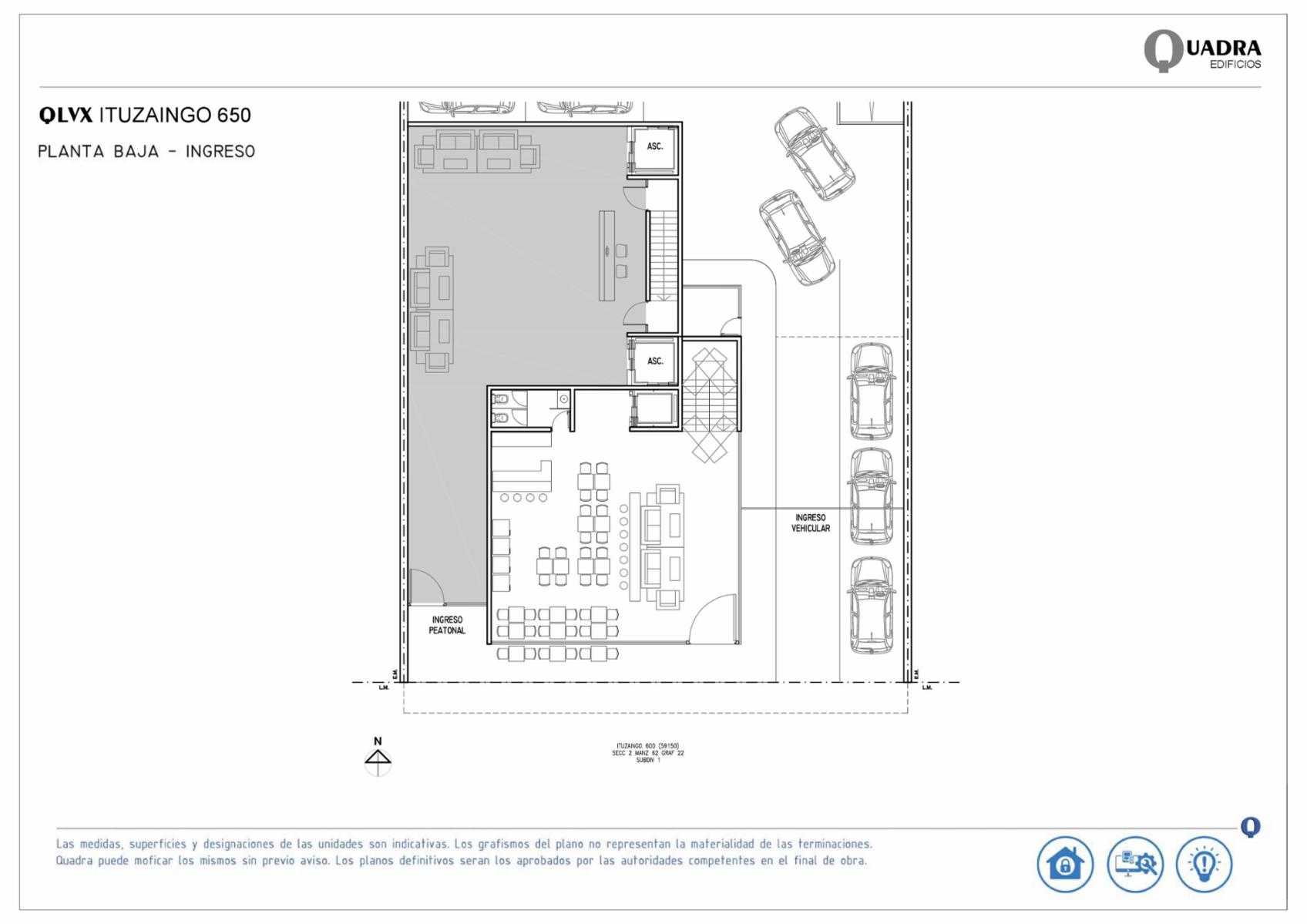Rosario: Ituzaingo 650 Piso 7 al frente Departamentos 3 dormitorios desde 101,74 m2 hasta 136,06 m2 con balcon, Santa Fe, Argentina — foto 3