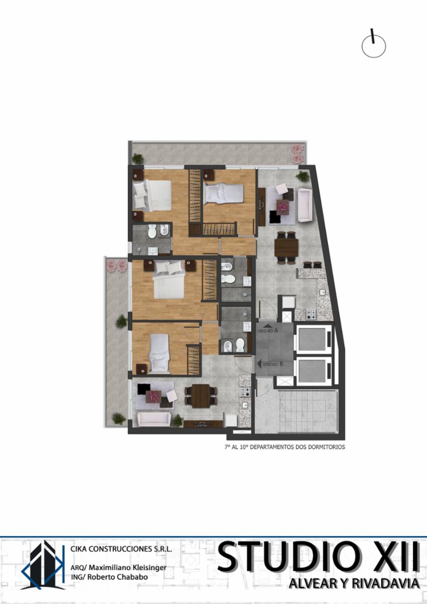 Rosario: Alvear y Rivadavia 2297 - Studio XII Linea Premium - Departamento de 1 dormitorio de 43,50 m2 mas balcon al frente, Santa Fe, Argentina — foto 4
