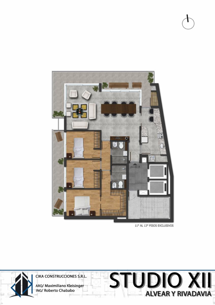 Rosario: Alvear y Rivadavia 2297 - Studio XII Linea Premium - Departamento exclusivo de 3 dormitorios de 135 m2 mas balcon al frente, Santa Fe, Argentina — foto 5