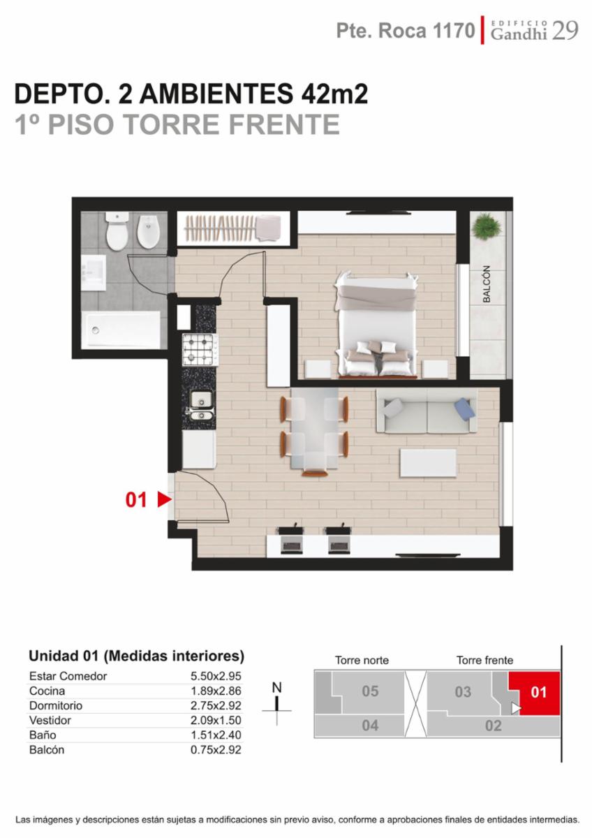 Rosario: Pte. Roca 1170 - Terrazas exclusivas en piso 9 de 27m2,SantaFe, Argentina — foto 7