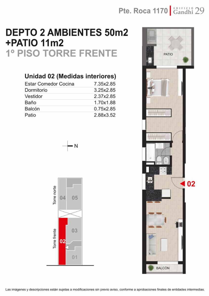 Rosario: Pte. Roca 1170 - Terrazas exclusivas en piso 9 de 27m2,SantaFe, Argentina — foto 8