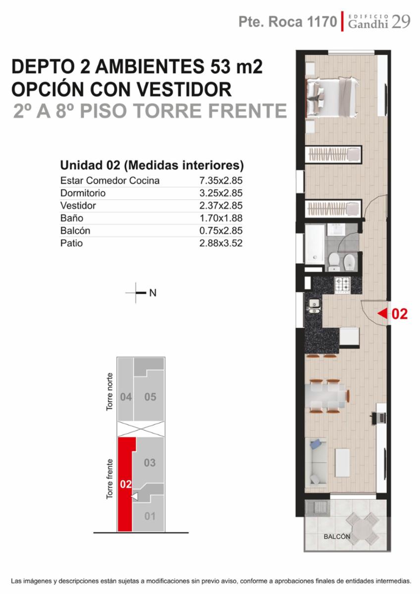 Rosario: Pte. Roca 1170 - Terrazas exclusivas en piso 9 de 27m2,SantaFe, Argentina — foto 13