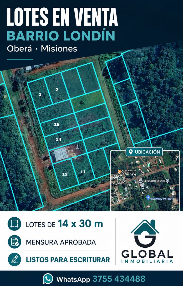 Lotes en Venta-Barrio Londin-Oberá - 1