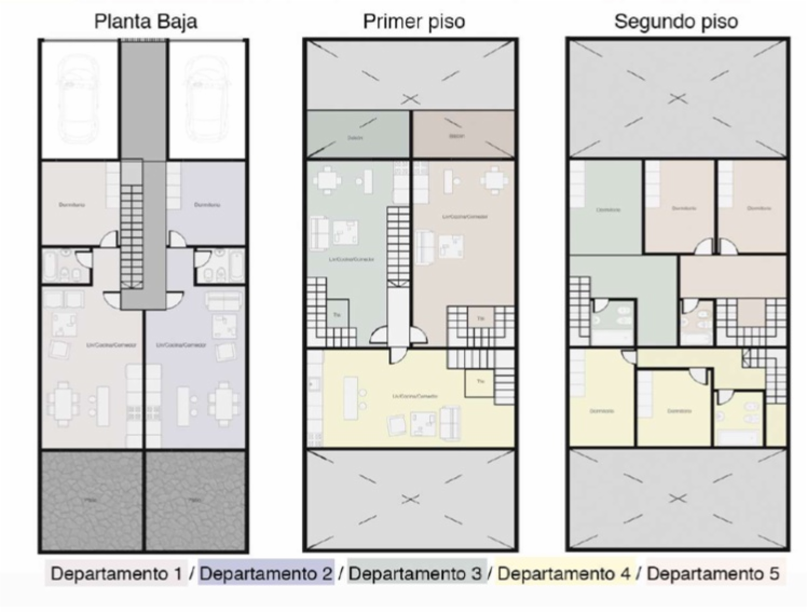 DEPARTAMENTO DE DOS AMBIENTES EN POZO EN DUPLEX