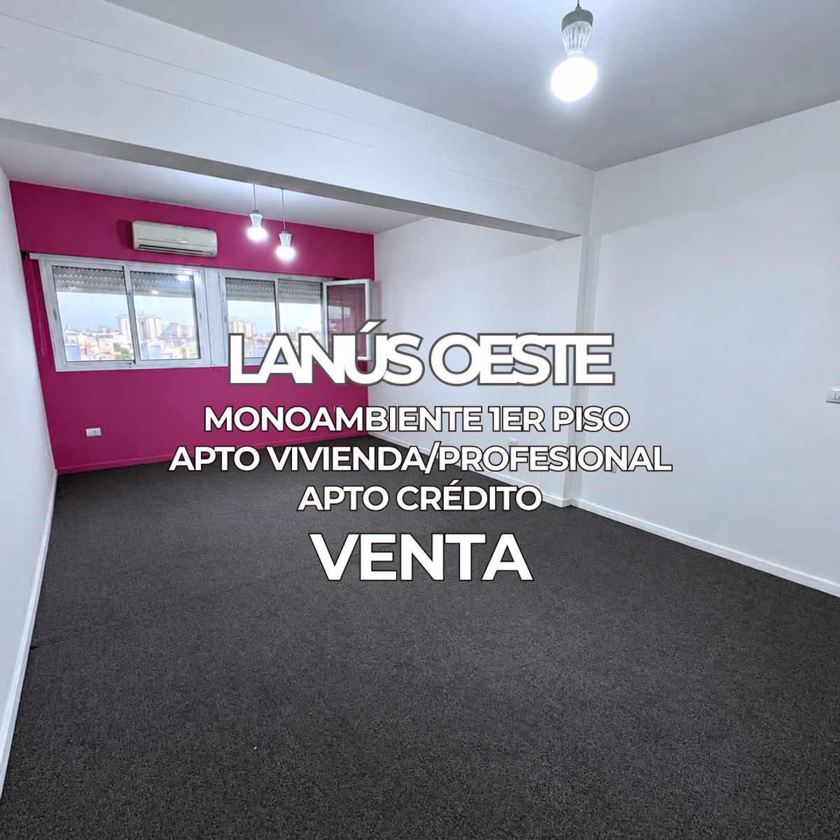 Venta Monoambiente Amplio Centro Lanus Oeste - Frente a Estación - Apto Crédito