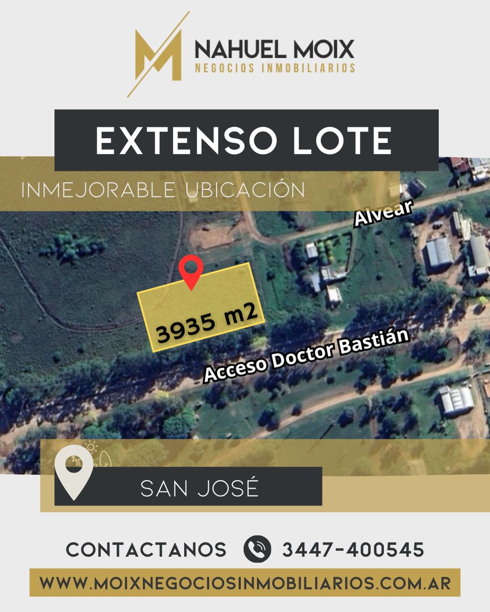 Estratégico y extenso Lote en San José