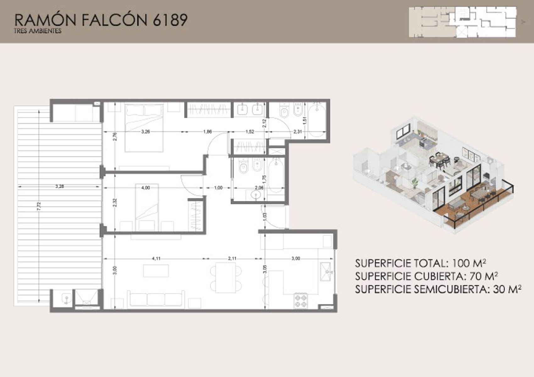 # MIRA ESTO # SEMI PISO 3 AMB FRENTE # PISO 1 2 3 4 5 6 7 8 # BCON TZA PRLLA SUITE # COCHERA OPCIONAL USS 25.000 - 4
