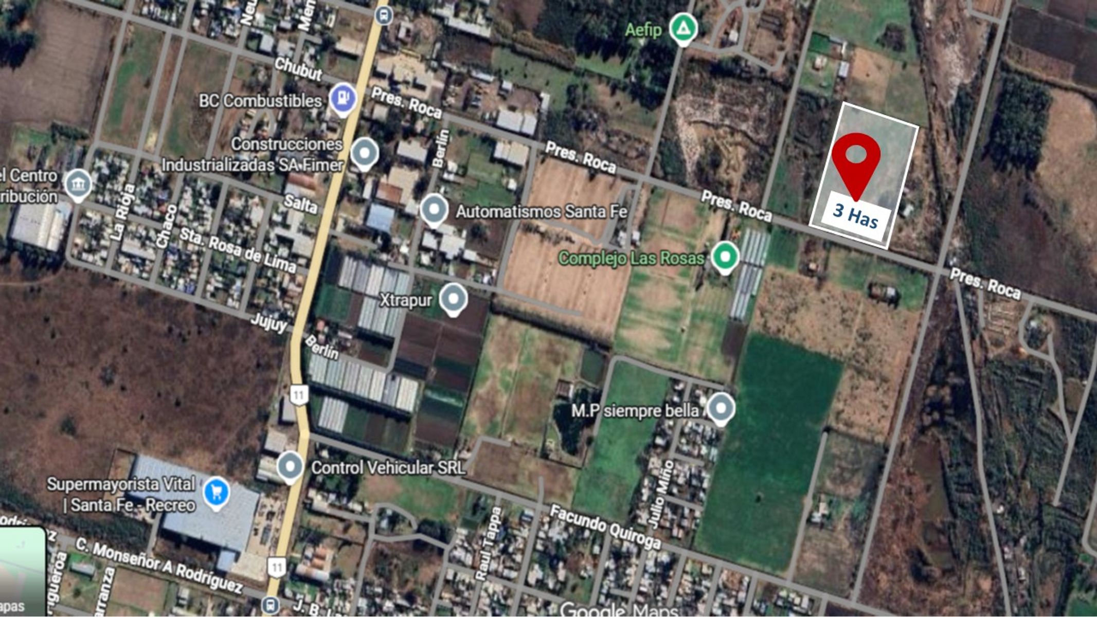 TERRENO DE 3 HAS EN RECREO SUR — foto 2