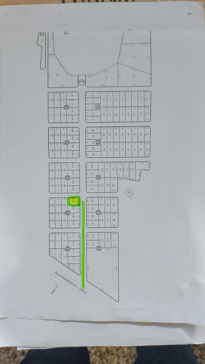 Terreno barrio Quiloazas ruta 1 - 7