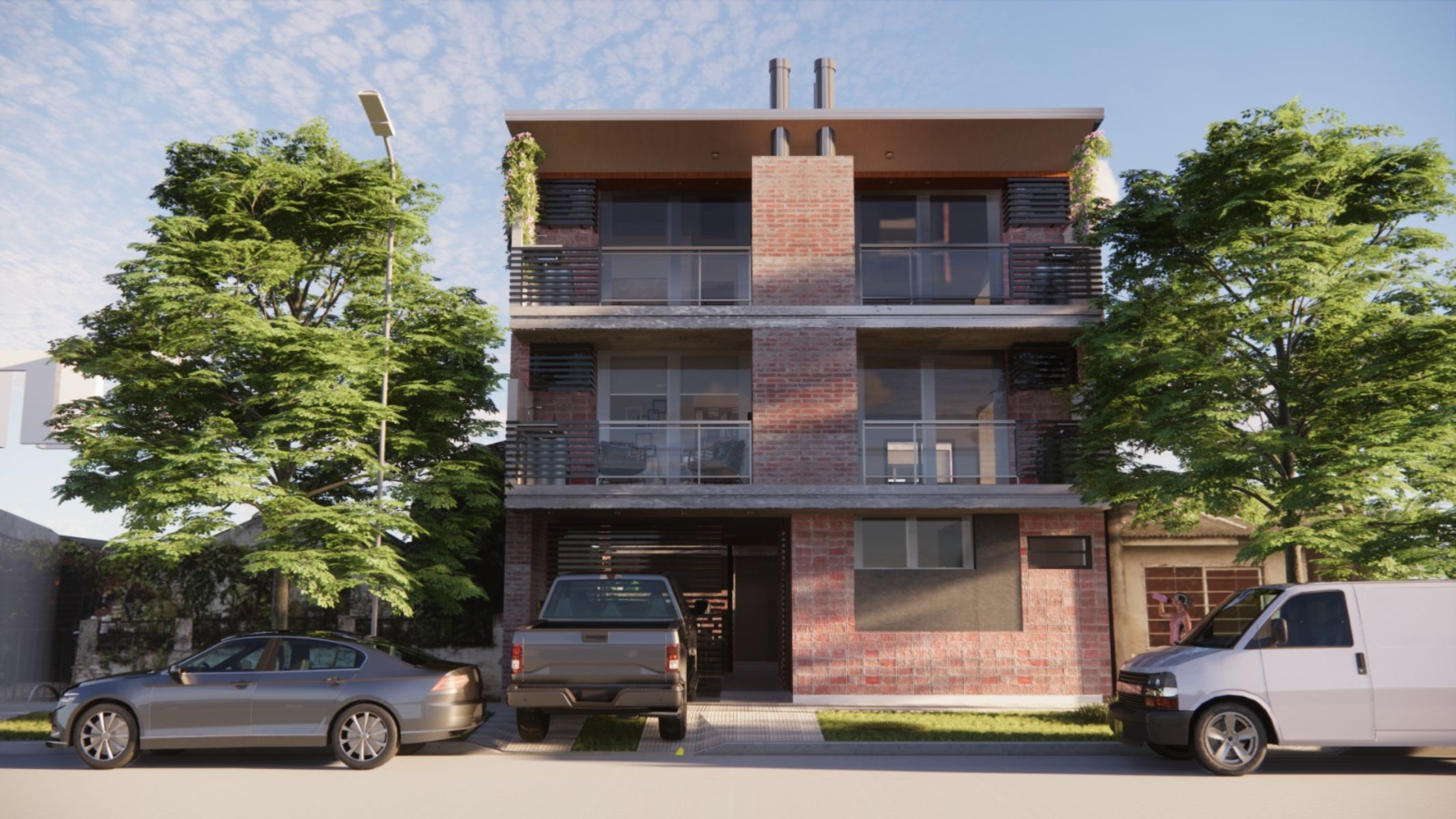 Departamento a estrenar de 1 dormitorio con balcón con asador