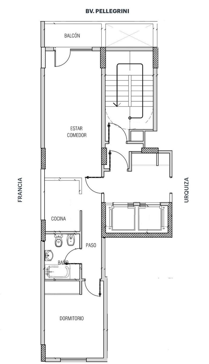 Venta Departamento 1 dormitorio- Torre Ischia sobre Bv Pellegrini - 8