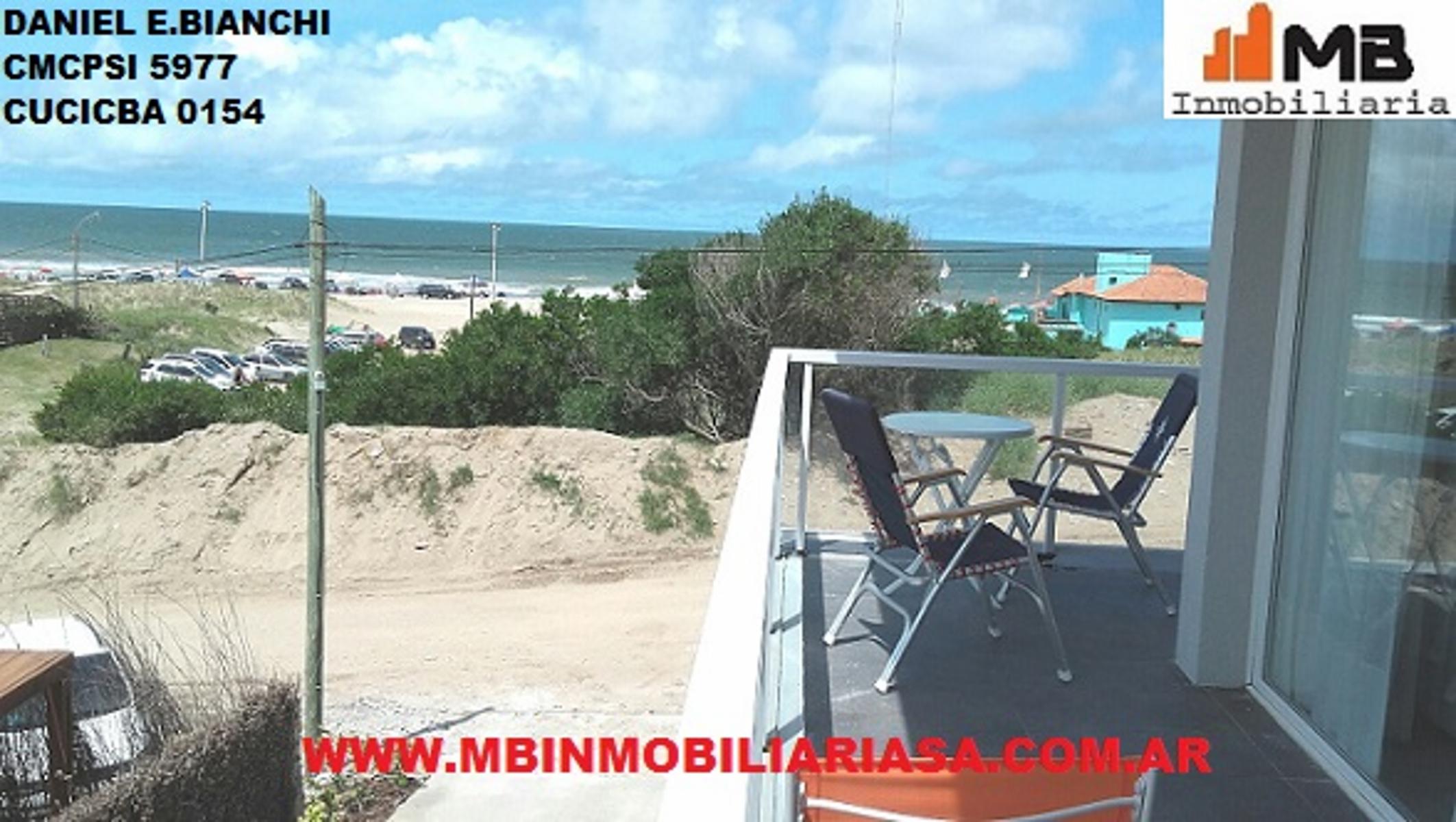Villa Gesell venta 3 amb.c/balcón y cochera frente al mar en Medanos del Sur 1°P. — foto 13