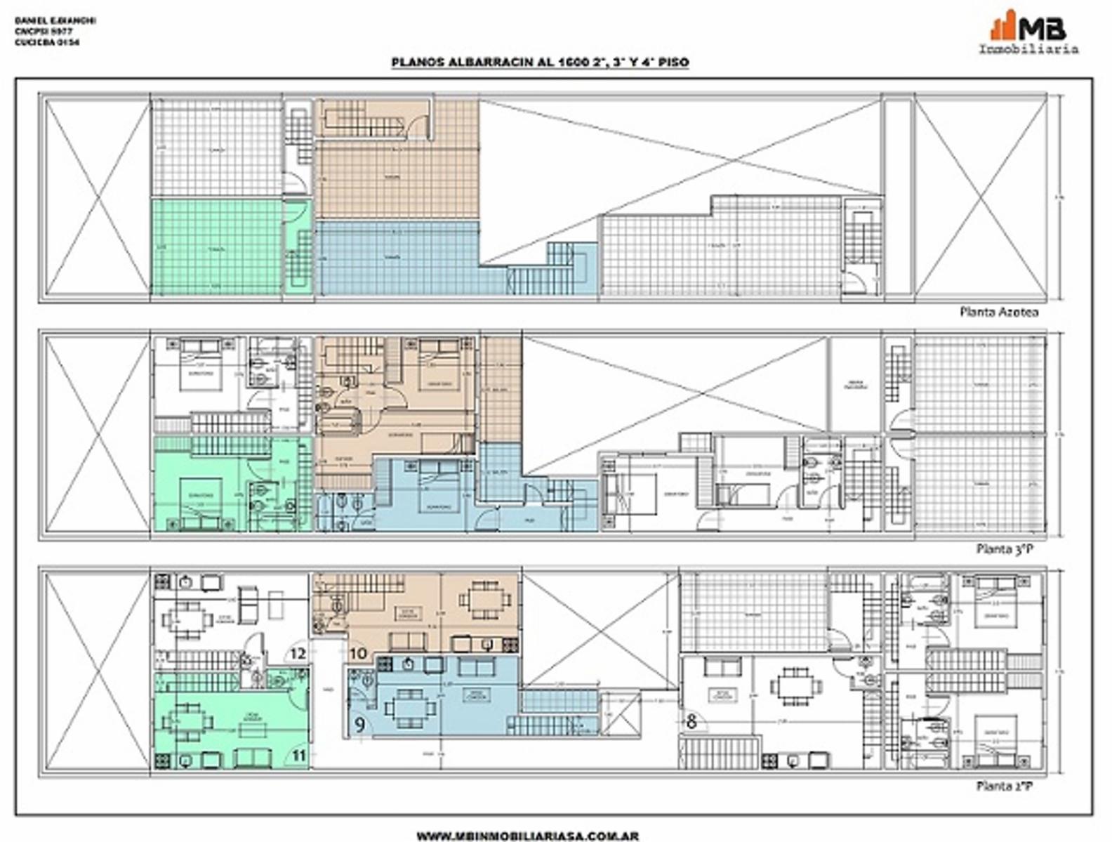 Parque Chacabuco venta PH de 2 amb.c/terraza en Albarracín al 1600 2°12 — foto 3