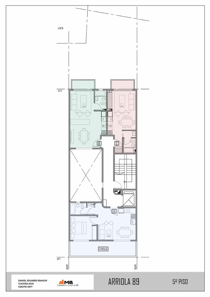 Parque Patricios Venta Departamento 3 ambientes cocina integrada, en Arriola al 100. - 1