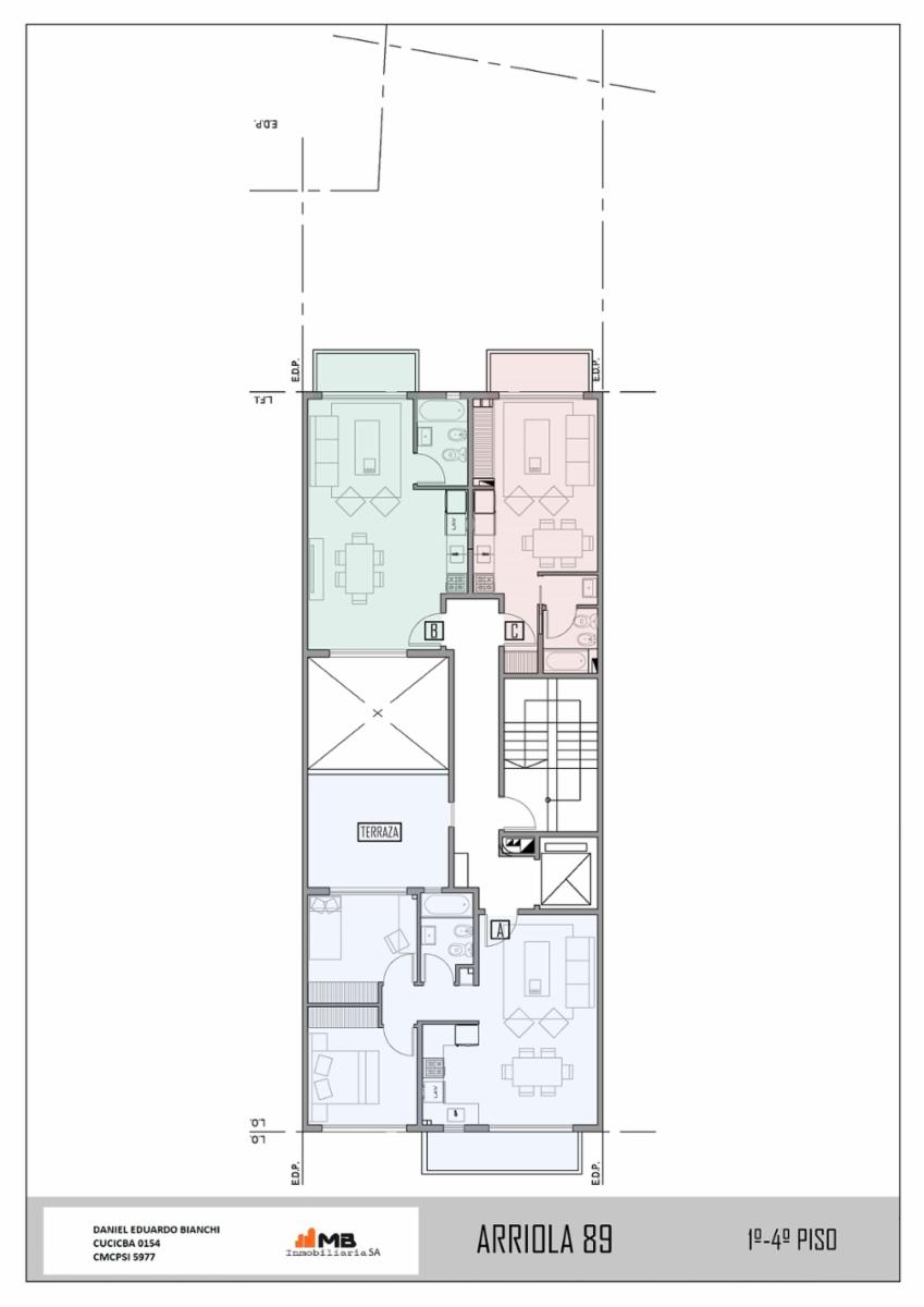 Parque Patricios Venta Departamento 3 ambientes cocina integrada, en Arriola al 100. - 2