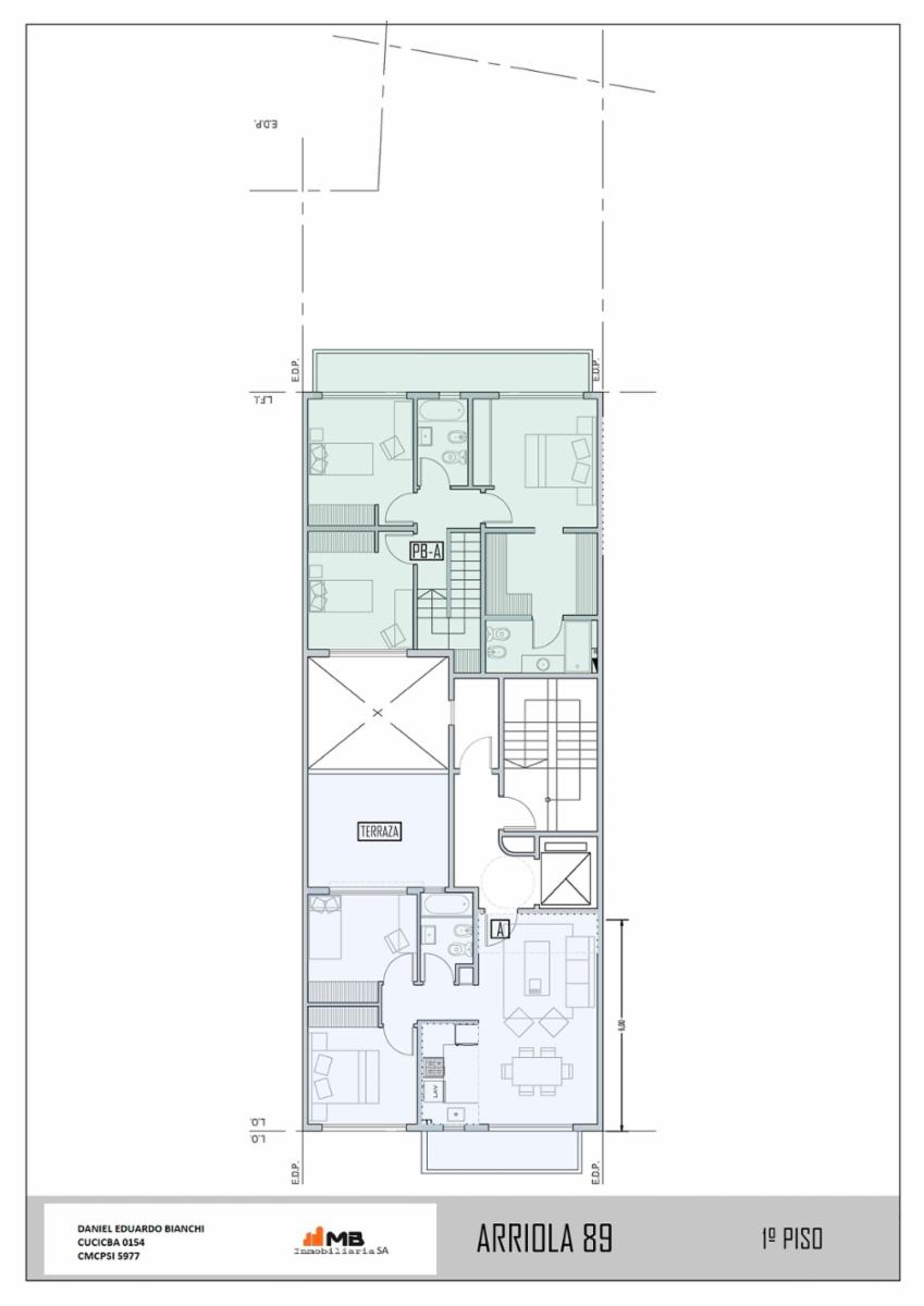 Parque Patricios Venta Departamento 3 ambientes cocina integrada, en Arriola al 100. - 6