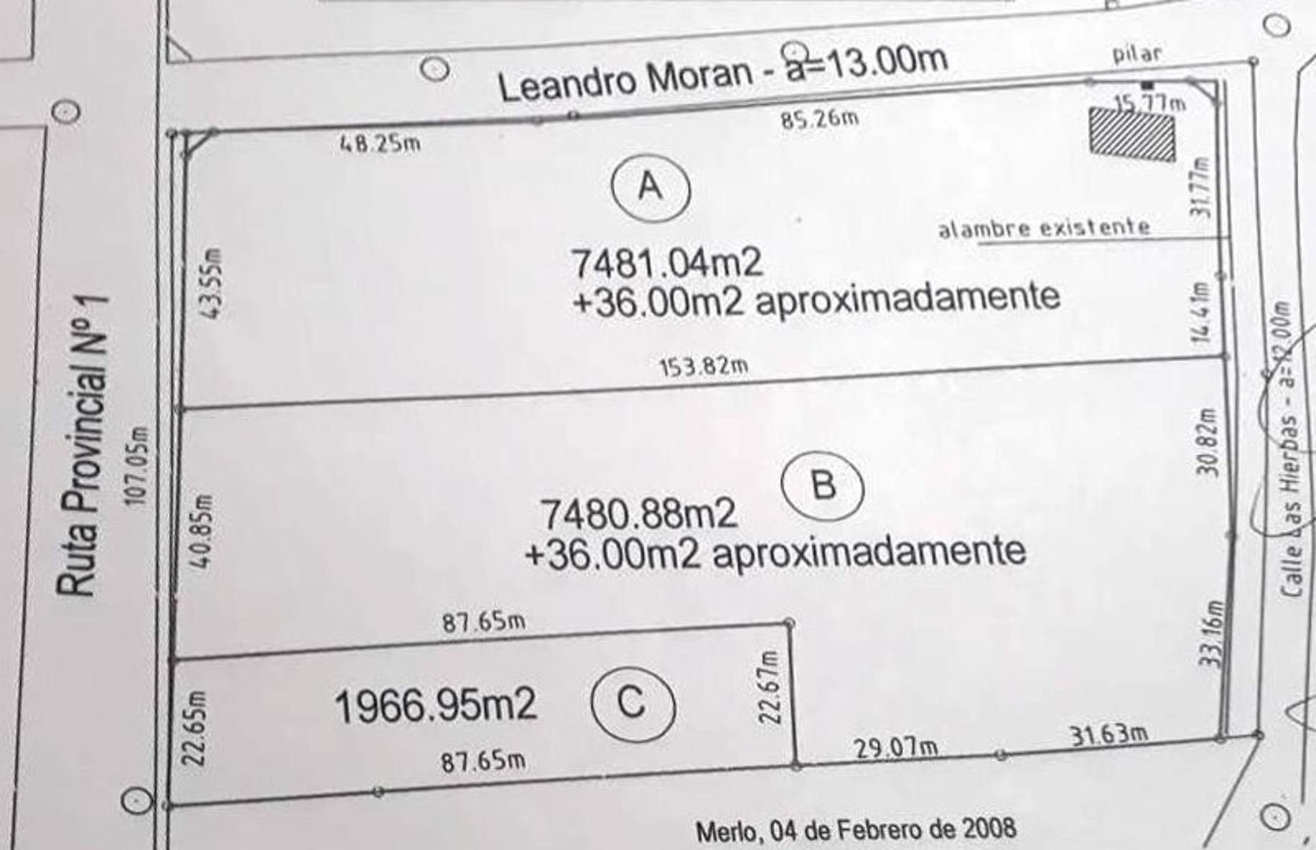 amplio lote 7480 m2 Piedra Blanca Abajo — foto 6