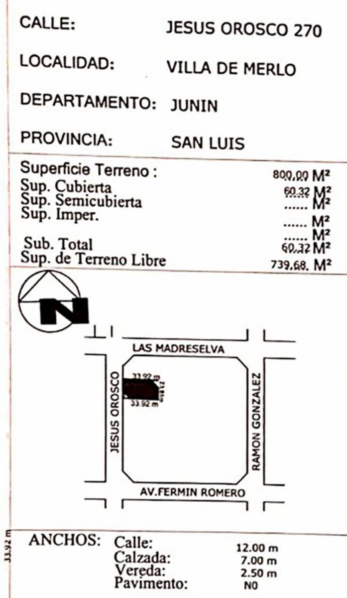 Piedra Blanca Abajo, lote 800 m2 c/planos aprob, casa 60 m2 — foto 8
