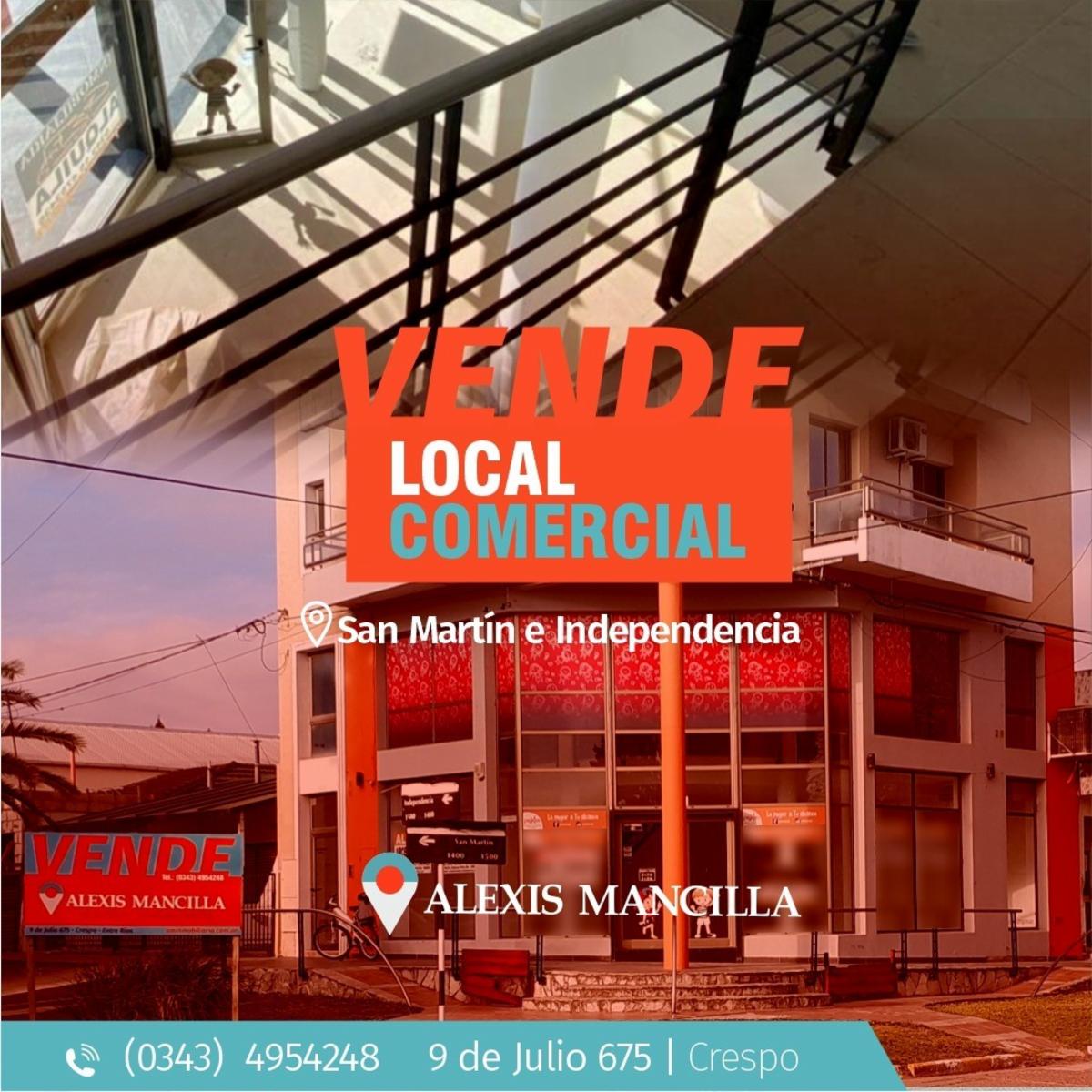Local comercial en PH, con una superficie cubierta de 169,49 m2 Excelente ubicación en CRESPO. - 1