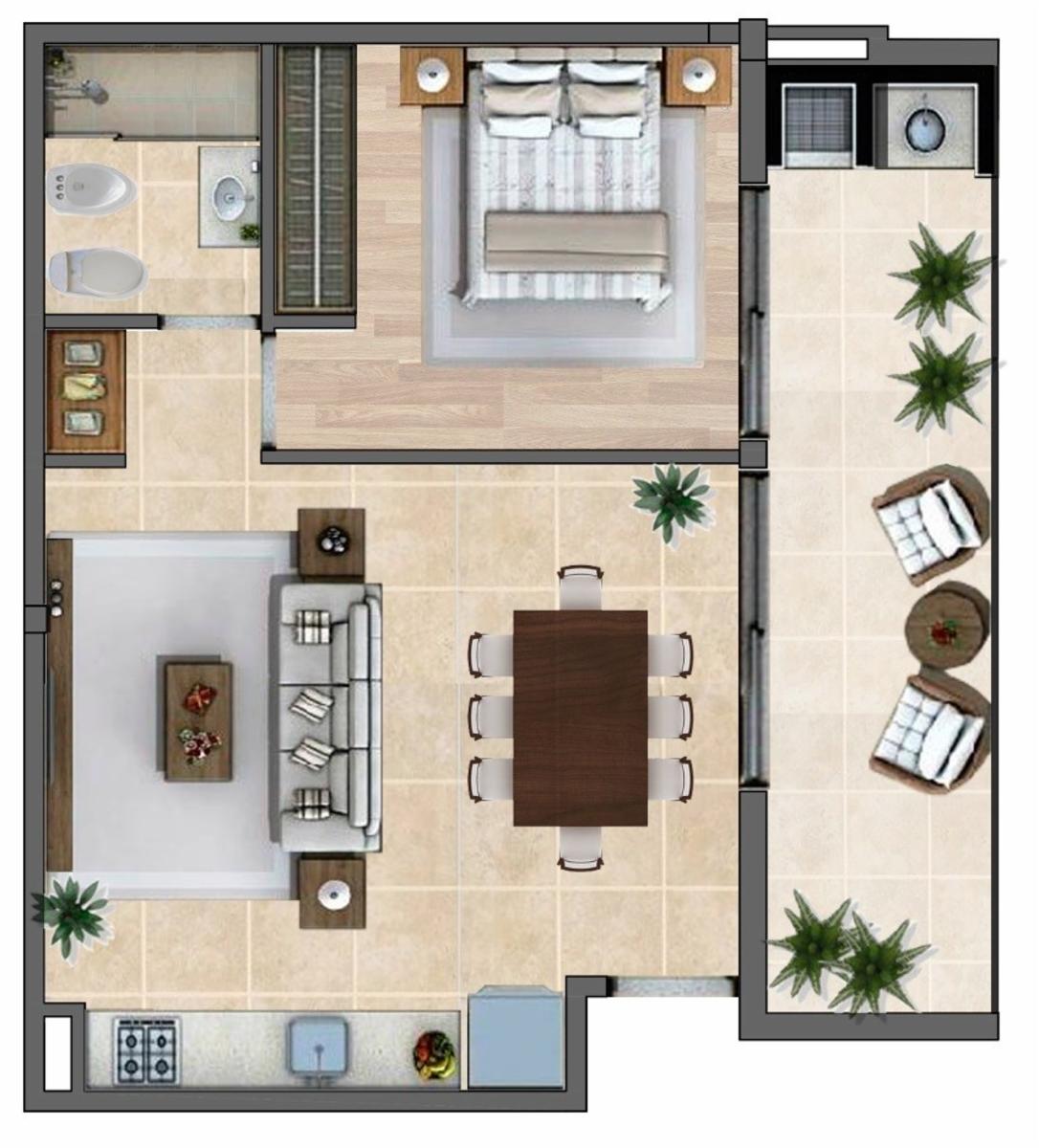 A Estrenar 2 ambientes. Precio inmejorable