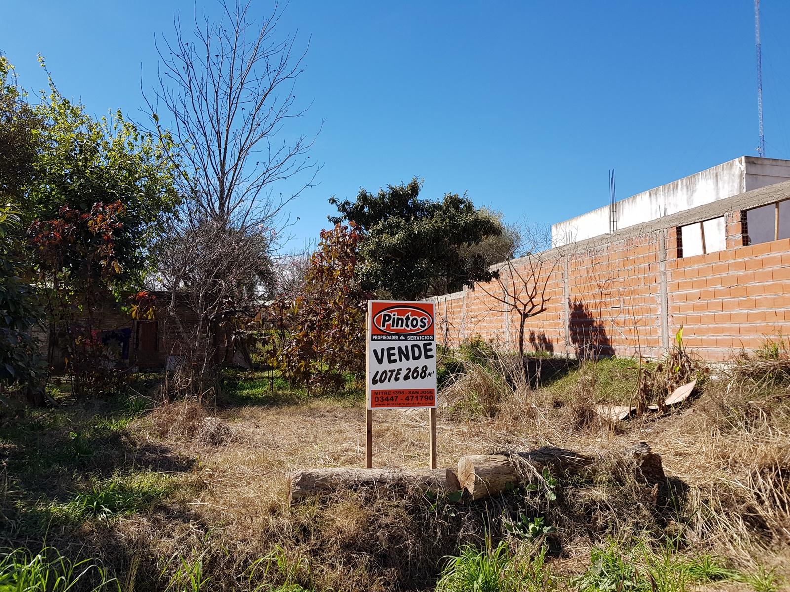 Fraccion de Terreno sobre calle Malvinas Argentinas. SAN JOSE.