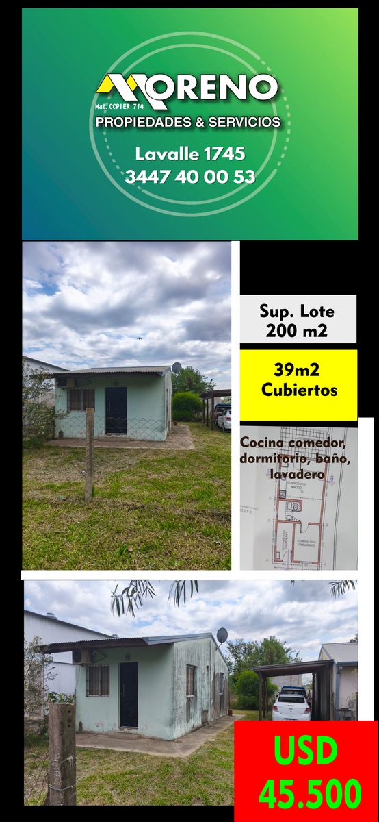 VENTA VIVIENDA PEQUEÑA - SAN JOSE (ER) - 15