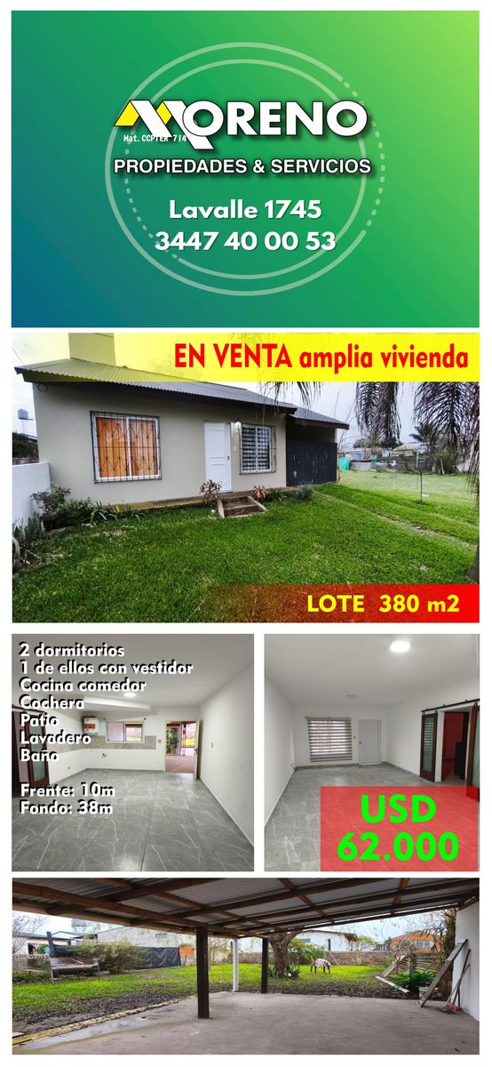 VENTA AMPLIA VIVIENDA - SAN JOSE (ER) - 17